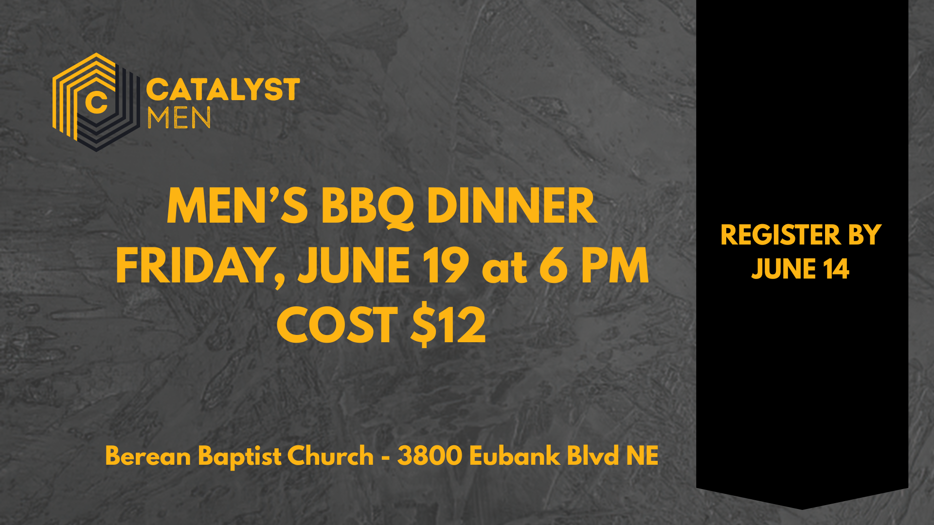 Catalyst Men's Event