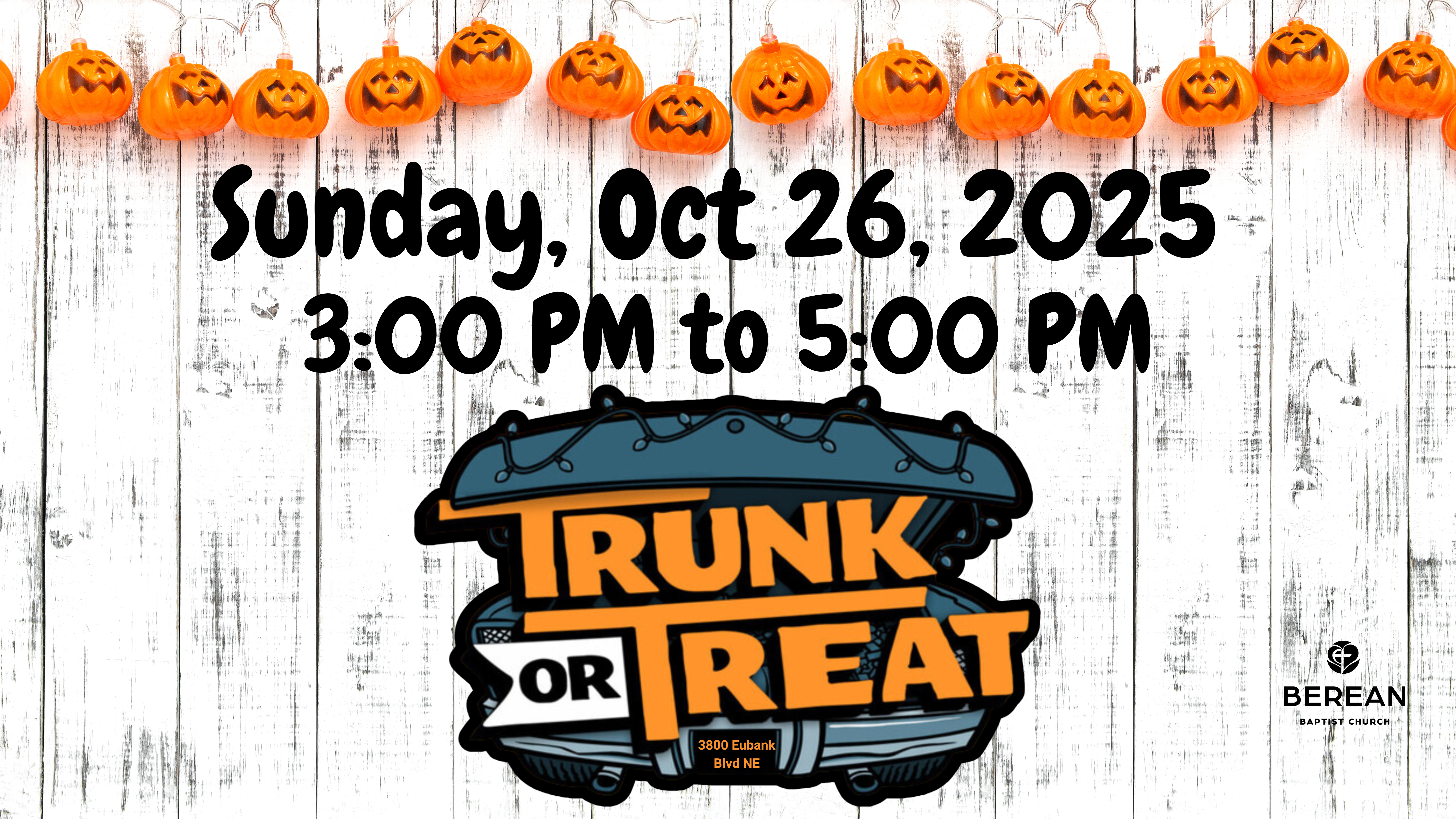 Trunk or Treat