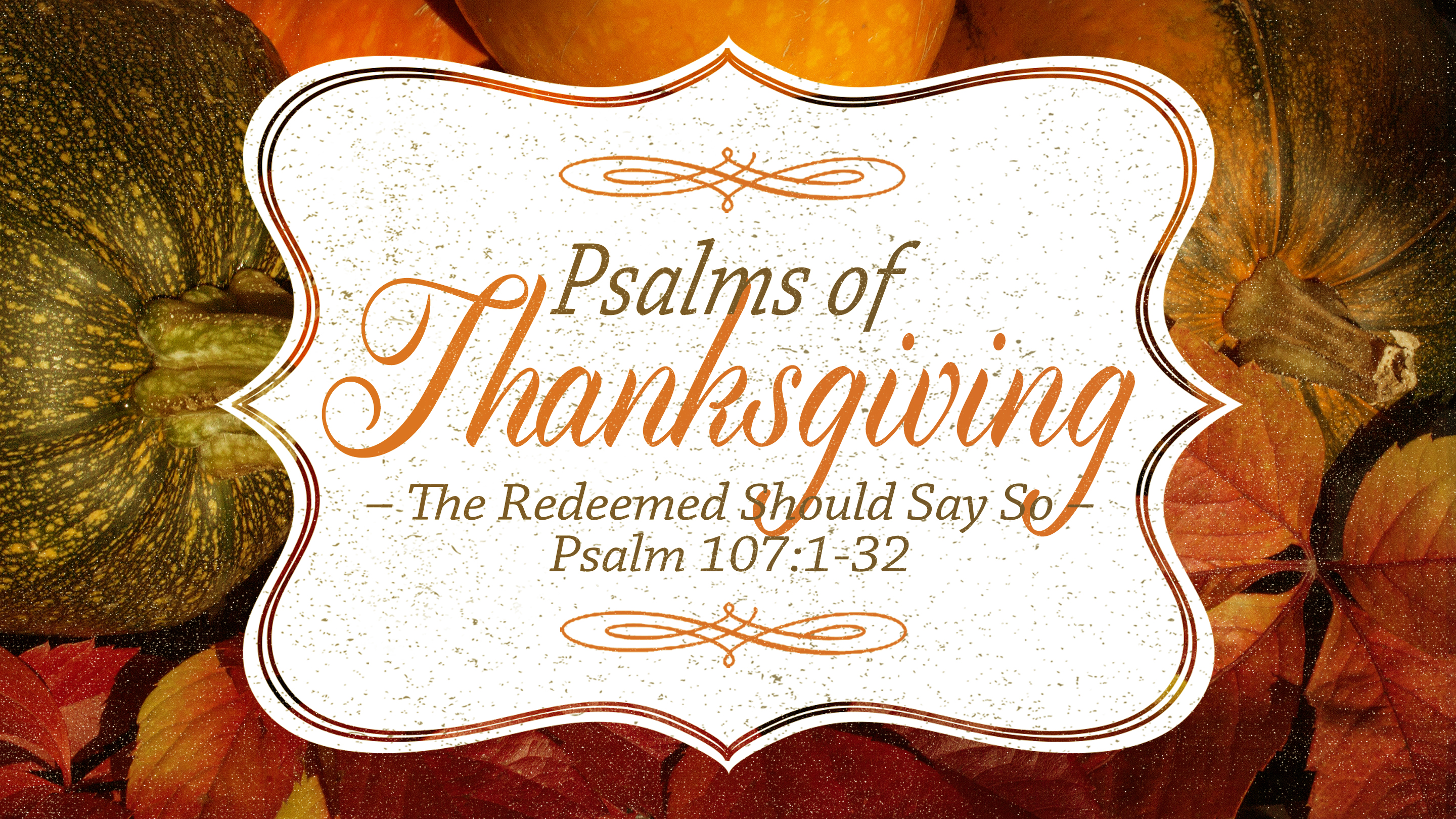 Psalms of Thanksgiving