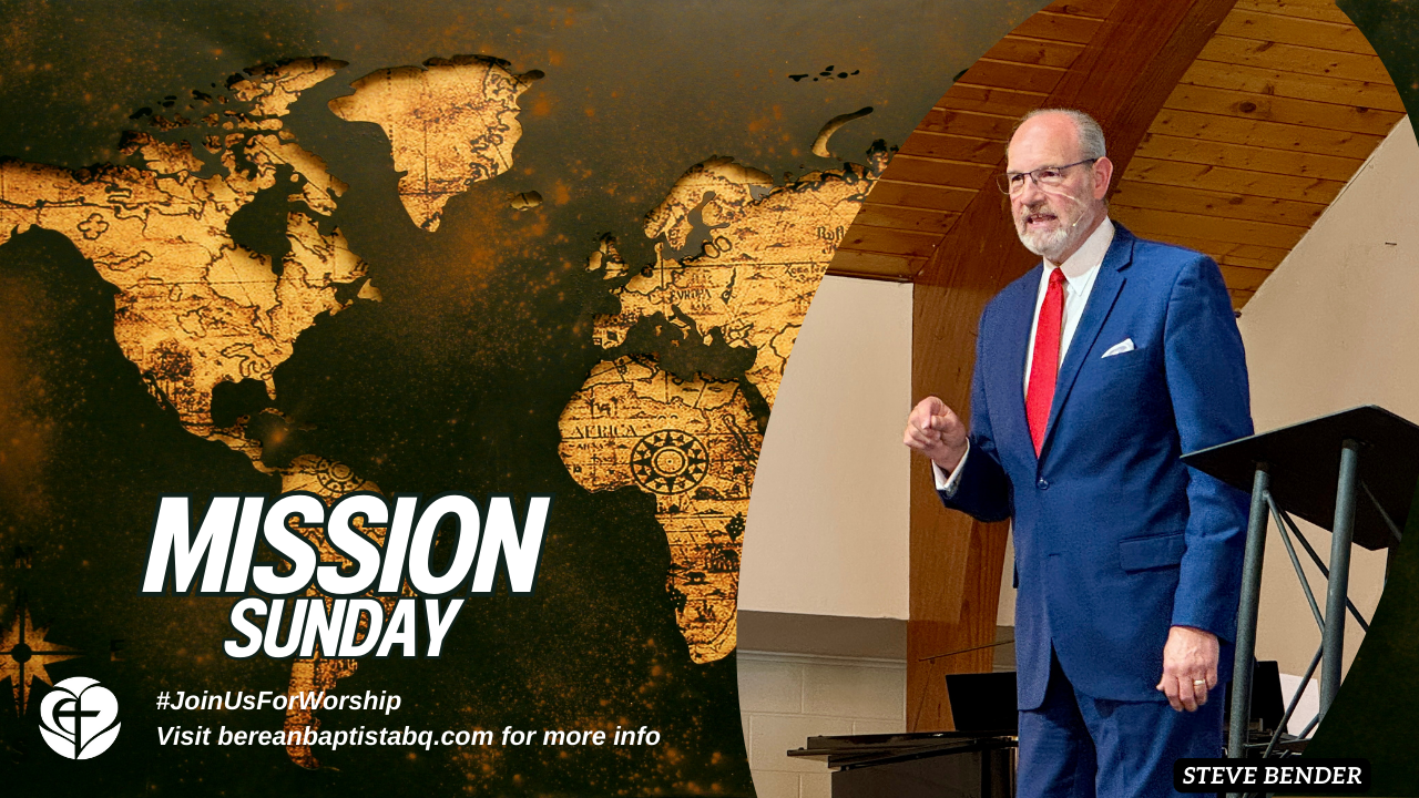 Mission Sunday – Steve Bender